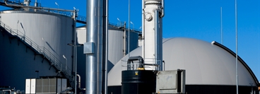 Modern biogas plant in Holland, using sugar beet pulp as a renewable form of energy production