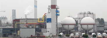 Plant of Linde Gas Benelux, location Botlek near Rotterdam, The Netherlands